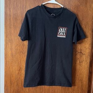 Fast Lane Last Call “Coming Up Roses” Black Short Sleeve Tee for Men